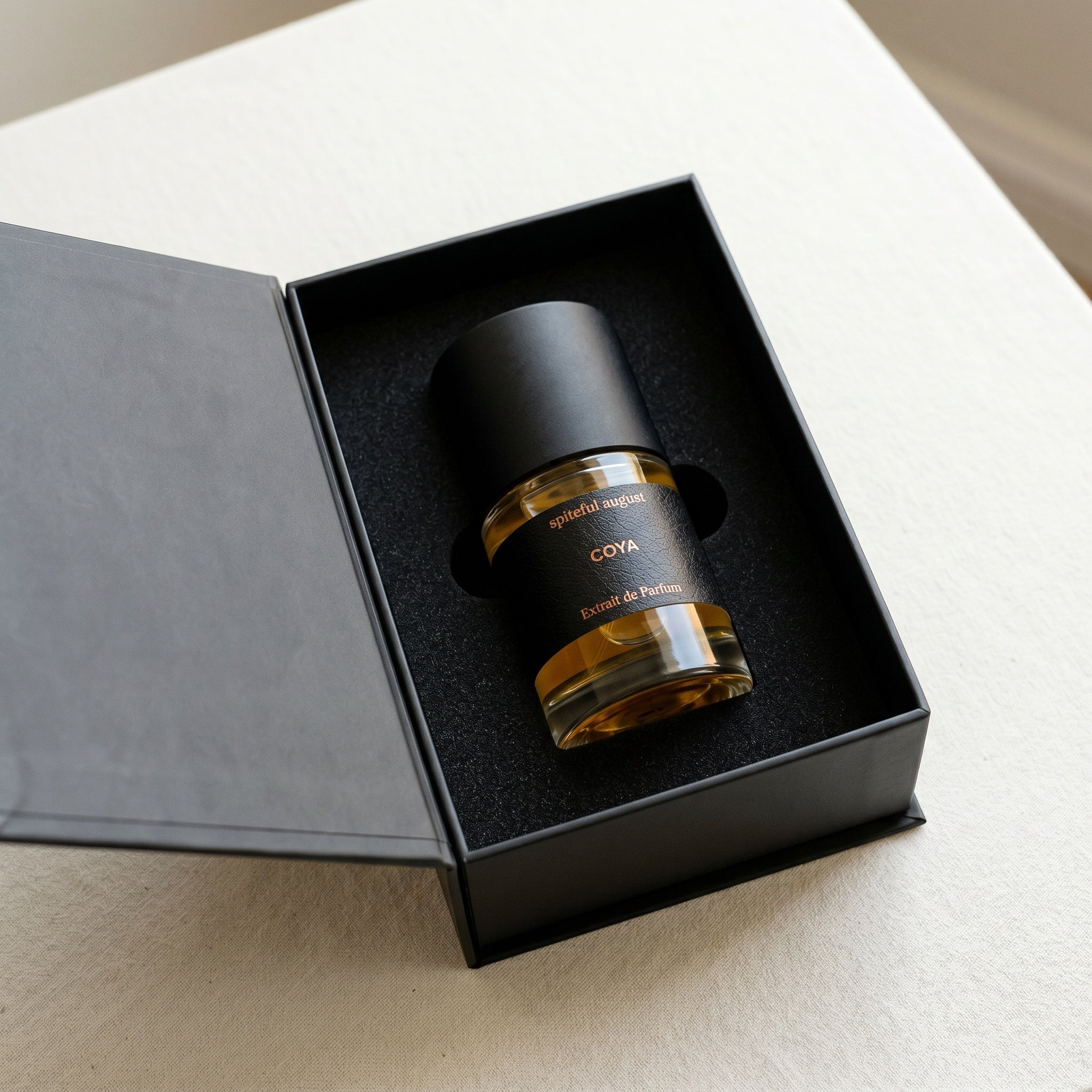 COYA box open, bottle inside